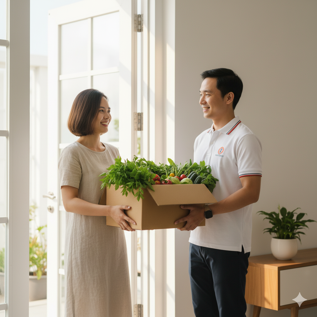 Rau tươi ngon giao tận nhà